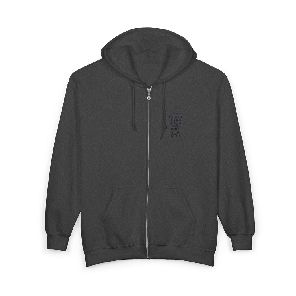 'For Chill People' Zip Hoodie — Relaxed Vibe Full-Zip Sweatshirt