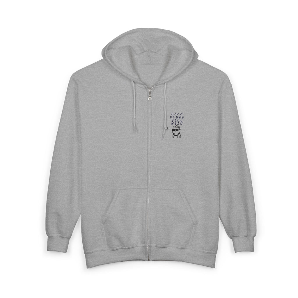 'For Chill People' Zip Hoodie — Relaxed Vibe Full-Zip Sweatshirt